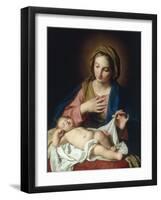 The Madonna adoring the Christ Child-Giuseppe Bottani-Framed Giclee Print