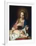 The Madonna adoring the Christ Child-Giuseppe Bottani-Framed Giclee Print