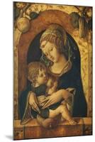 The Madonna and Child at a Marble Parapet-Carlo Crivelli-Mounted Giclee Print