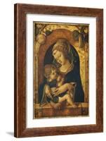 The Madonna and Child at a Marble Parapet-Carlo Crivelli-Framed Giclee Print