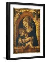 The Madonna and Child at a Marble Parapet-Carlo Crivelli-Framed Giclee Print