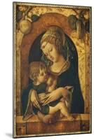 The Madonna and Child at a Marble Parapet-Carlo Crivelli-Mounted Giclee Print