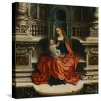 The Madonna and Child Enthroned, 16th Century-Adriaen Isenbrant-Stretched Canvas