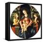 The Madonna and Child Enthroned, Adored by Angels-null-Framed Stretched Canvas