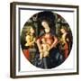 The Madonna and Child Enthroned, Adored by Angels-null-Framed Giclee Print