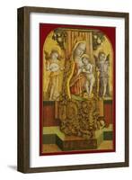 The Madonna and Child Enthroned with Music-Making Angels-Vittore Crivelli-Framed Giclee Print