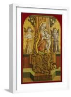 The Madonna and Child Enthroned with Music-Making Angels-Vittore Crivelli-Framed Giclee Print