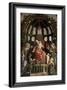 The Madonna and Child Enthroned with Six Saints and Gian-Francesco II Gonzaga, 1495-Andrea Mantegna-Framed Giclee Print