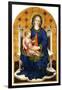 The Madonna and Child Enthroned-Michele Giambono-Framed Giclee Print