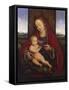 The Madonna and Child Enthroned-Cornelis van Cleve-Framed Stretched Canvas