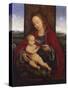 The Madonna and Child Enthroned-Cornelis van Cleve-Stretched Canvas