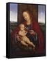 The Madonna and Child Enthroned-Cornelis van Cleve-Framed Stretched Canvas