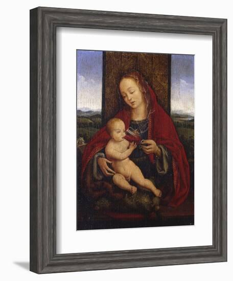 The Madonna and Child Enthroned-Cornelis van Cleve-Framed Giclee Print