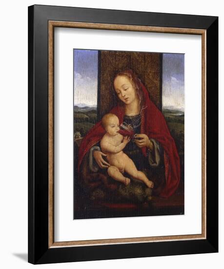 The Madonna and Child Enthroned-Cornelis van Cleve-Framed Giclee Print