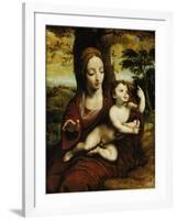 The Madonna and Child in a Landscape-Cornelis van Cleve-Framed Giclee Print