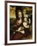 The Madonna and Child in a Landscape-Cornelis van Cleve-Framed Giclee Print