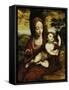 The Madonna and Child in a Landscape-Cornelis van Cleve-Framed Stretched Canvas