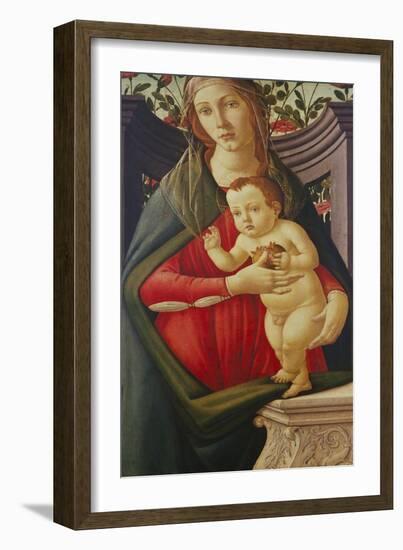 The Madonna and Child in a Niche Decorated with Roses-Sandro Botticelli-Framed Giclee Print