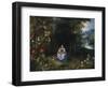 The Madonna and Child in a Wooded River Landscape-Jan Brueghel the Elder-Framed Giclee Print