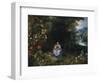 The Madonna and Child in a Wooded River Landscape-Jan Brueghel the Elder-Framed Giclee Print