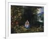 The Madonna and Child in a Wooded River Landscape-Jan Brueghel the Elder-Framed Giclee Print