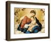 The Madonna and Child in Glory with Cherubs-Giovanni Battista Salvi da Sassoferrato-Framed Giclee Print