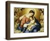 The Madonna and Child in Glory with Cherubs-Giovanni Battista Salvi da Sassoferrato-Framed Giclee Print