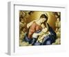 The Madonna and Child in Glory with Cherubs-Giovanni Battista Salvi da Sassoferrato-Framed Giclee Print
