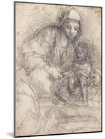 The Madonna and Child with a Carthusian Monk-Alessandro Tiarini-Mounted Giclee Print