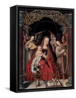 The Madonna and Child with Angels-Adriaen Isenbrandt-Framed Stretched Canvas