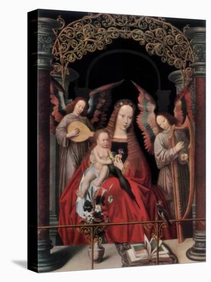 The Madonna and Child with Angels-Adriaen Isenbrandt-Stretched Canvas