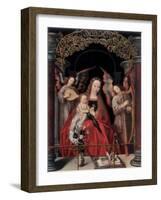 The Madonna and Child with Angels-Adriaen Isenbrandt-Framed Giclee Print