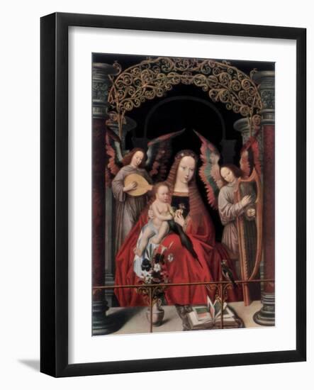 The Madonna and Child with Angels-Adriaen Isenbrandt-Framed Giclee Print