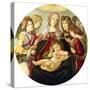 The Madonna and Child with Four Angels-Sandro Botticelli-Stretched Canvas