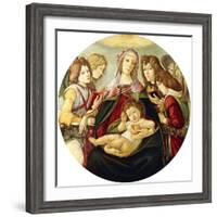 The Madonna and Child with Four Angels-Sandro Botticelli-Framed Giclee Print