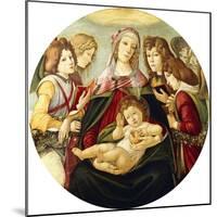 The Madonna and Child with Four Angels-Sandro Botticelli-Mounted Giclee Print