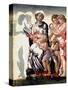 The Madonna and Child with Saint John and Angels-Michelangelo Buonarroti-Stretched Canvas