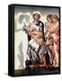 The Madonna and Child with Saint John and Angels-Michelangelo Buonarroti-Framed Stretched Canvas