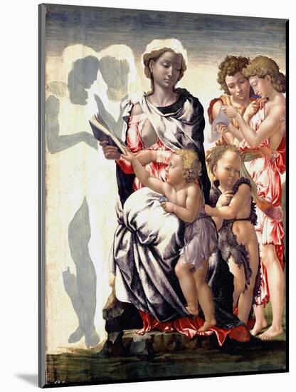 The Madonna and Child with Saint John and Angels-Michelangelo Buonarroti-Mounted Photographic Print