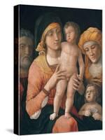 The Madonna and Child with Saints Joseph, Elizabeth, and John the Baptist-Andrea Mantegna-Stretched Canvas