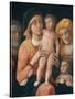 The Madonna and Child with Saints Joseph, Elizabeth, and John the Baptist-Andrea Mantegna-Stretched Canvas