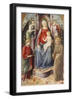 The Madonna and Child with Saints Julian and Francis-Francesco Di Stefano Pesellino-Framed Giclee Print