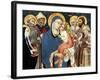 The Madonna and Child with Saints, Mid 15th Century-Sano di Pietro-Framed Giclee Print