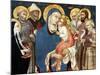 The Madonna and Child with Saints, Mid 15th Century-Sano di Pietro-Mounted Giclee Print