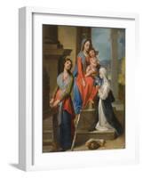 The Madonna and Child with Saints-Ventura Di Arcangelo Salimbeni-Framed Giclee Print