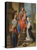 The Madonna and Child with Saints-Ventura Di Arcangelo Salimbeni-Stretched Canvas