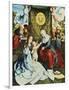 The Madonna and Child, with St. Ann, Surrounded by Angels and Donors-Bernard van Orley-Framed Giclee Print