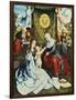 The Madonna and Child, with St. Ann, Surrounded by Angels and Donors-Bernard van Orley-Framed Giclee Print