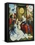 The Madonna and Child, with St. Ann, Surrounded by Angels and Donors-Bernard van Orley-Framed Stretched Canvas