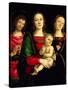 The Madonna and Child with St. John the Baptist and St. Catherine of Alexandria-Perugino-Stretched Canvas
